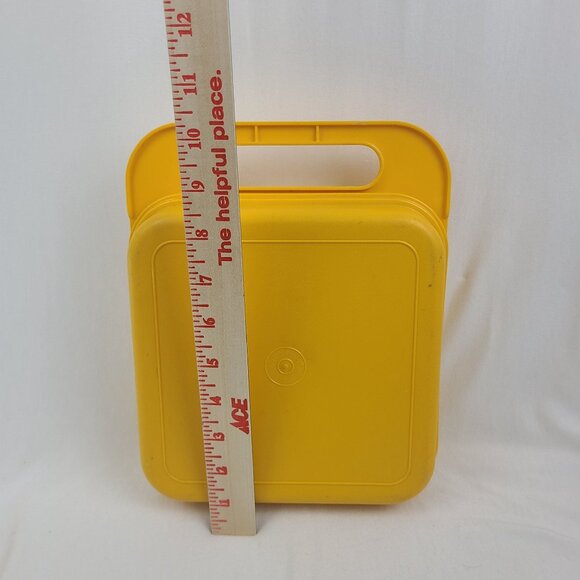 Tupperware 9 Tuppertoys Stencils and Carry Case ABC Crayon Storage #1407 - Picture 10 of 10